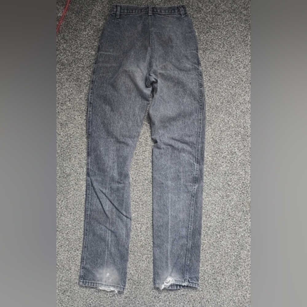 VTG Roper Riding wester Jeans Women Size 3/4 Gray Extra High Rise Straight Leg - Picture 13 of 16